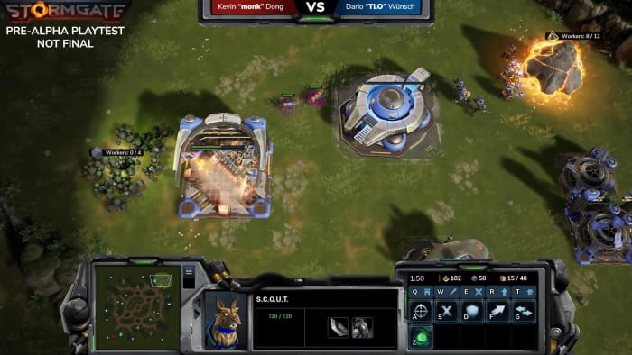 Stormgate gameplay screenshot resources.